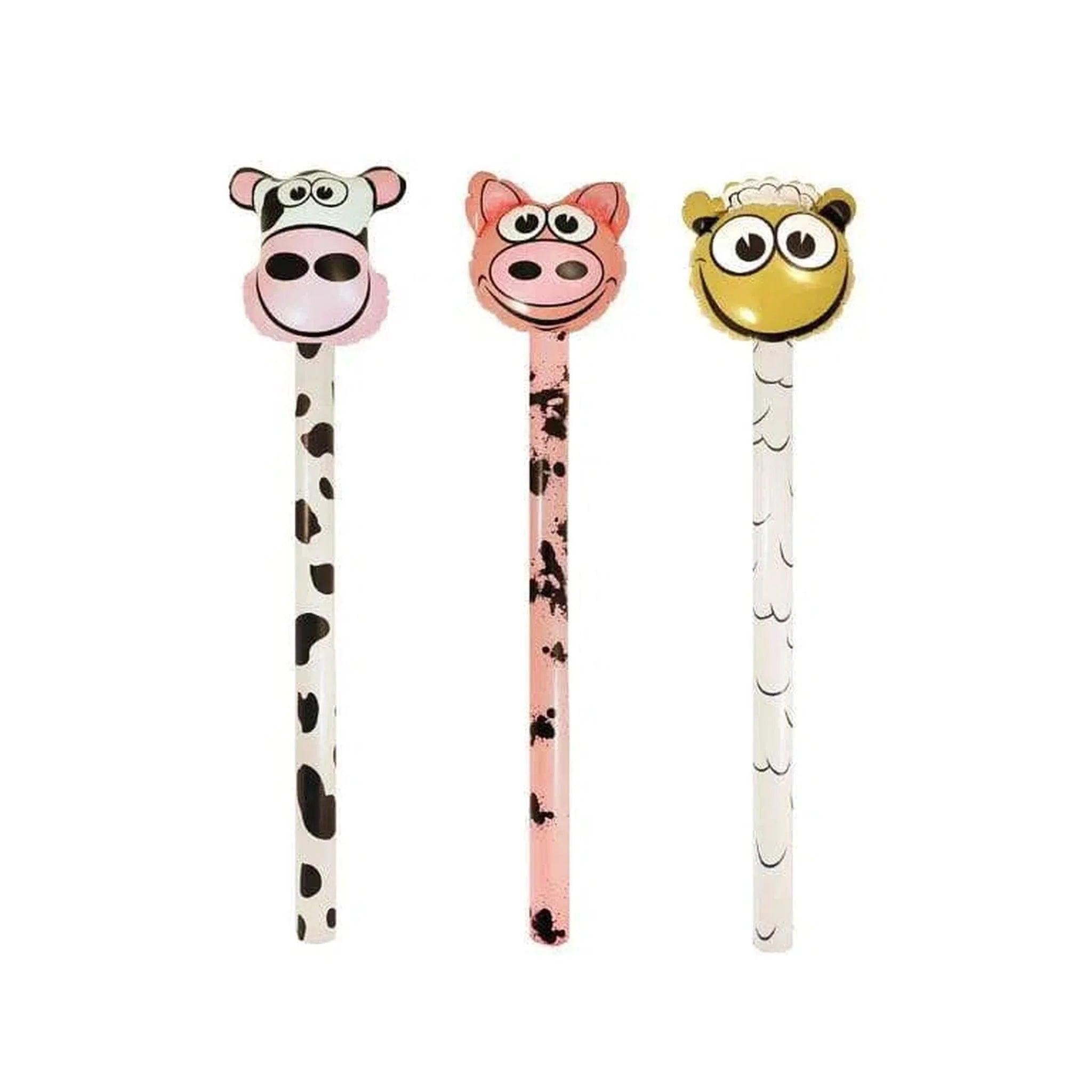 Inflatable Farm Stick 3 Assorted Designs (118cm) - PoundToys